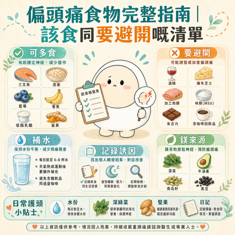 偏頭痛食物
