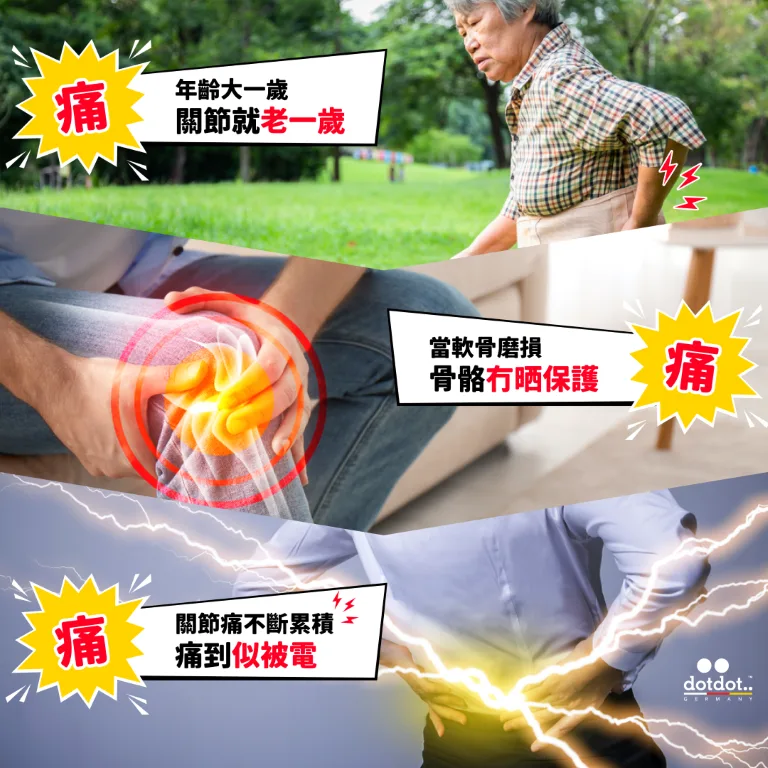 關節痛「3個再痛D的原因」點算?