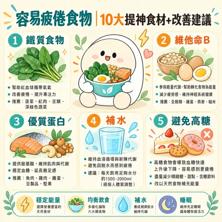 容易疲倦食物